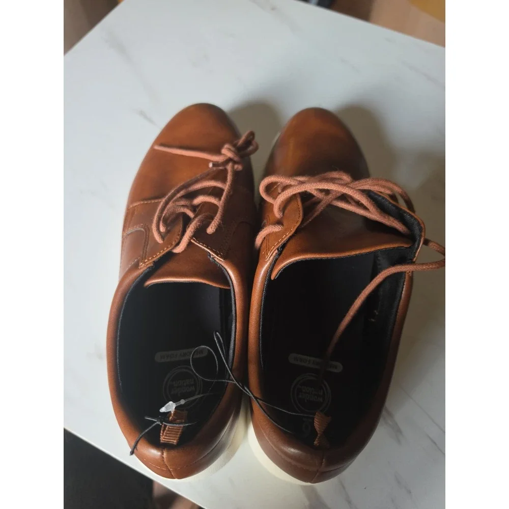 Mens Brown Wonder Nation Dress Shoes - SIZE 6 NWT